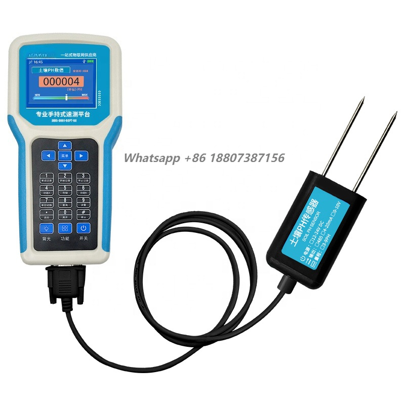 Soil Moisture Sensor - Landwirtschaftlicher Boden-NPK-pH-EC-Analysator, 7-in-1 Bodentester mit tragbarem